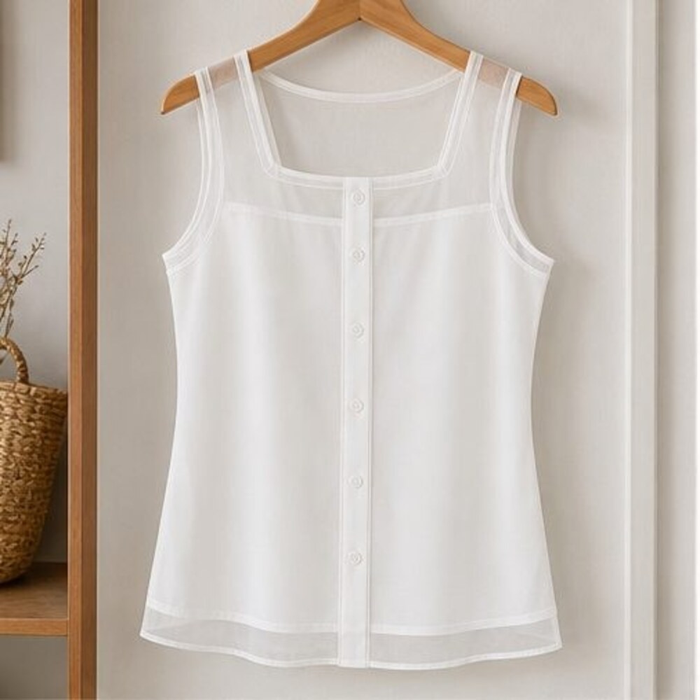 White Pleated Blouse